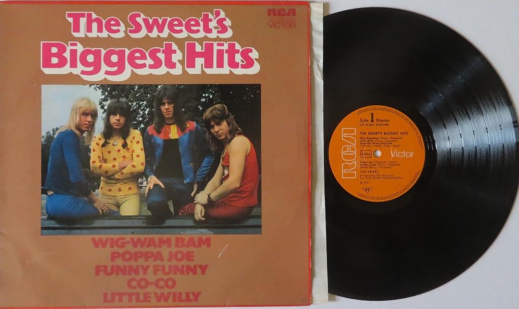 The Sweet - The Sweet's biggest hits. Lp, Cd's en Dvd's, Ophalen of Verzenden, Gebruikt, 12 inch, Poprock