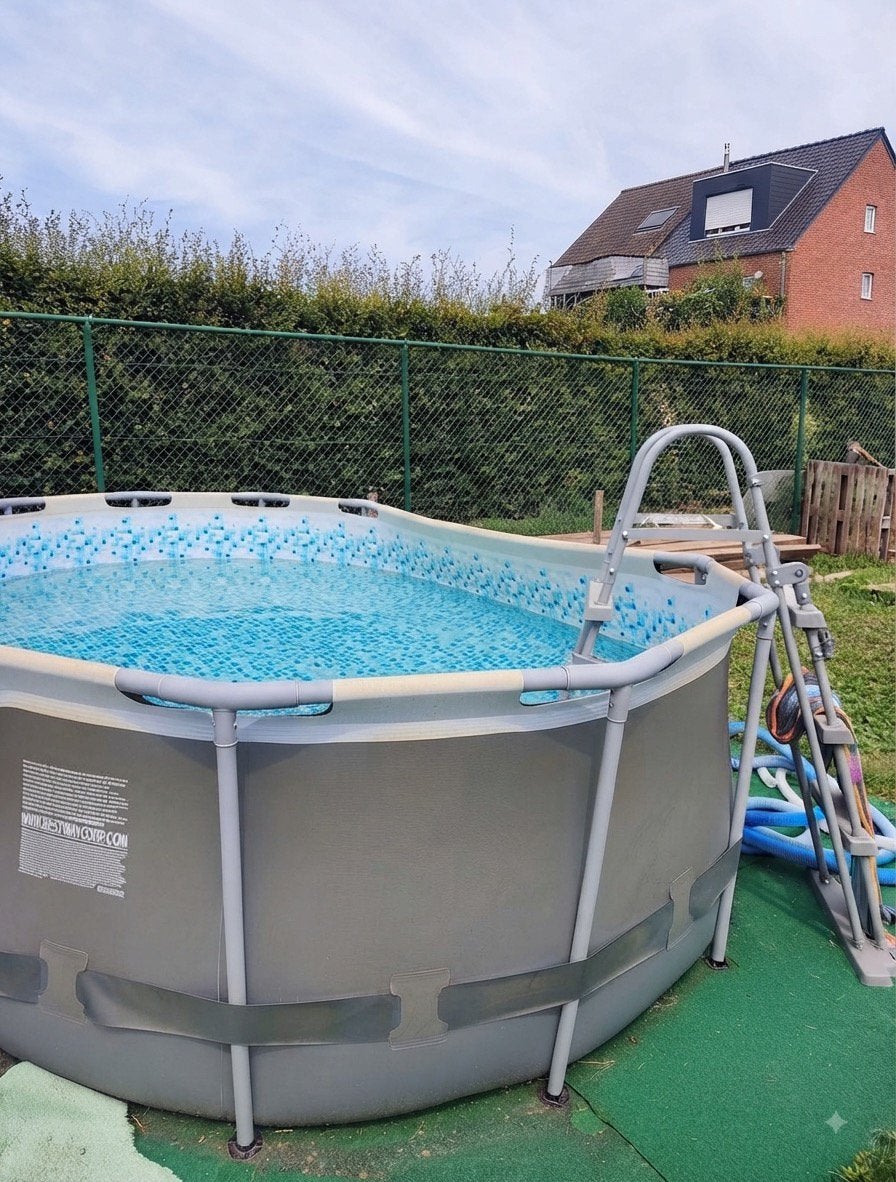 Bestway zwembad 412x250x100 cm + jacuzzi gratis bij, Tuin en Terras, Ophalen, Zo goed als nieuw