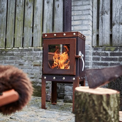 Poêle d'extérieur Piquia Corten en acier/rouille, Enlèvement ou Envoi, Neuf