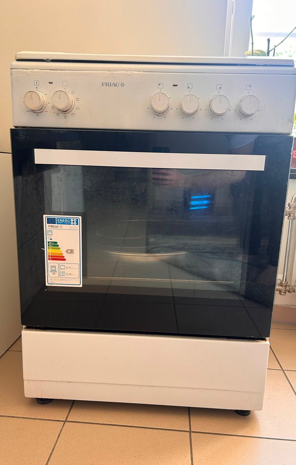 Fornuis te koop, Enlèvement, Utilisé, Électrique, 4 zones de cuisson