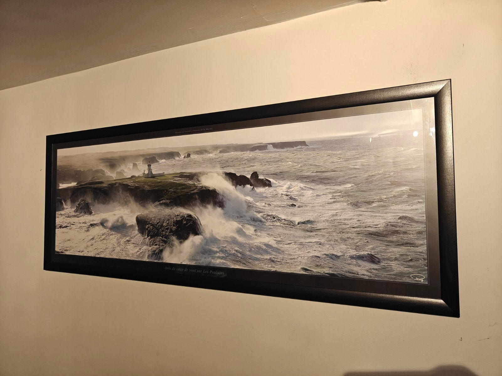 ​Grote ingelijste panorama poster / schilderij – Vuurtoren, Ophalen