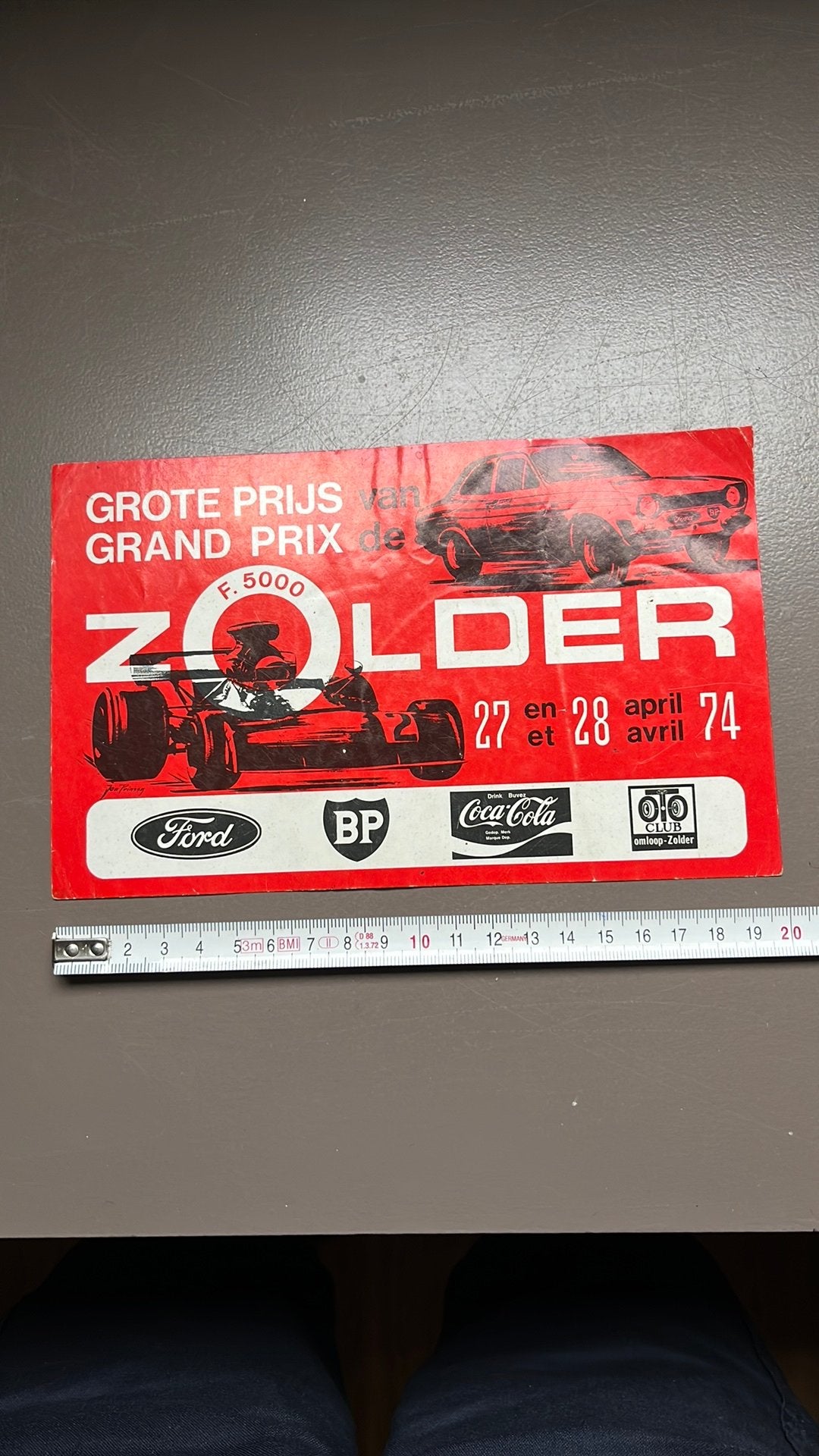 Sticker F5000 1974, Ophalen of Verzenden