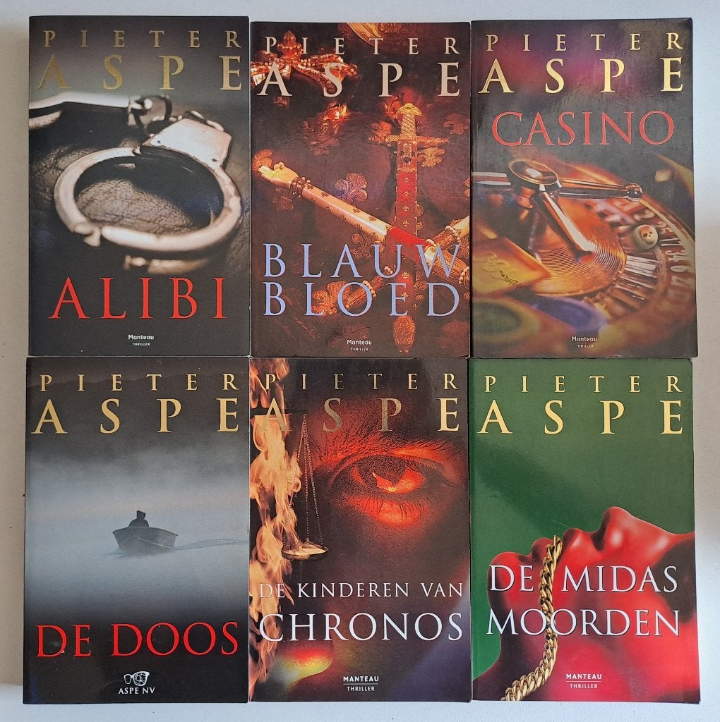 Boeken Pieter Aspe, Boeken, Ophalen of Verzenden, Gelezen