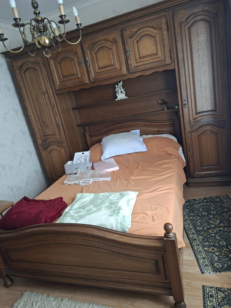 Complete2persoons slaapkamer gratis, Ophalen, Gebruikt, Tweepersoons, Vintage
