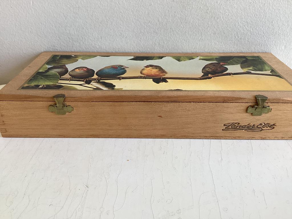 Vintage speciale collectersdoos met vogeltjes Vander Elst, Verzamelen, Ophalen of Verzenden, Nieuw