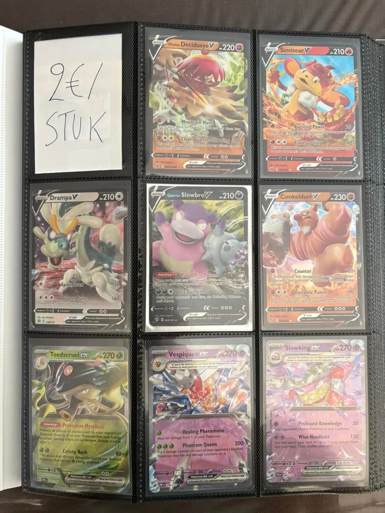 Pokémon V’s en EX kaarten - €2/stuk, Ophalen of Verzenden, Zo goed als nieuw