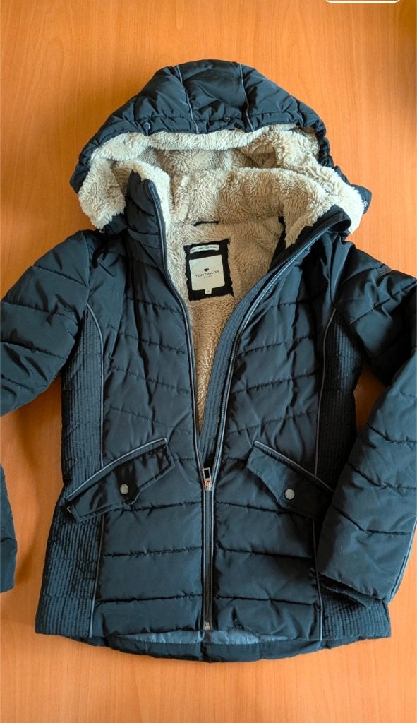 Dikke winterjas voor dames van Tom Tailor, Ophalen, Zwart, Tom Tailor, Maat 36 (S)