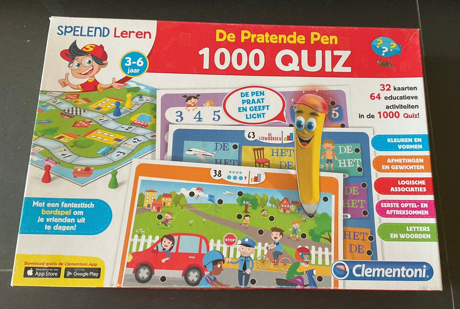 Clementoni Pratende Pen - 1000 quiz, Ophalen, Zo goed als nieuw