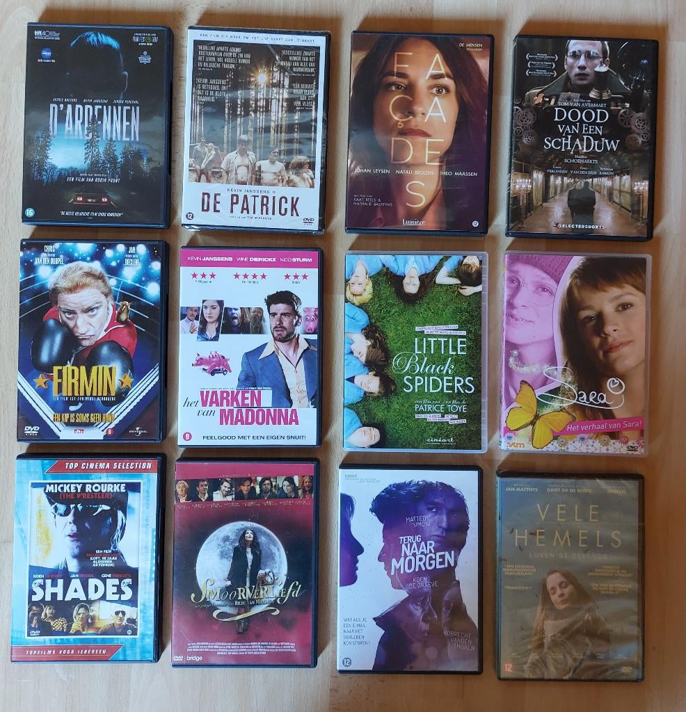 DVDpakket - 12 Vlaamse films (+ gratis Het verhaal van Sara), Enlèvement ou Envoi, Comme neuf
