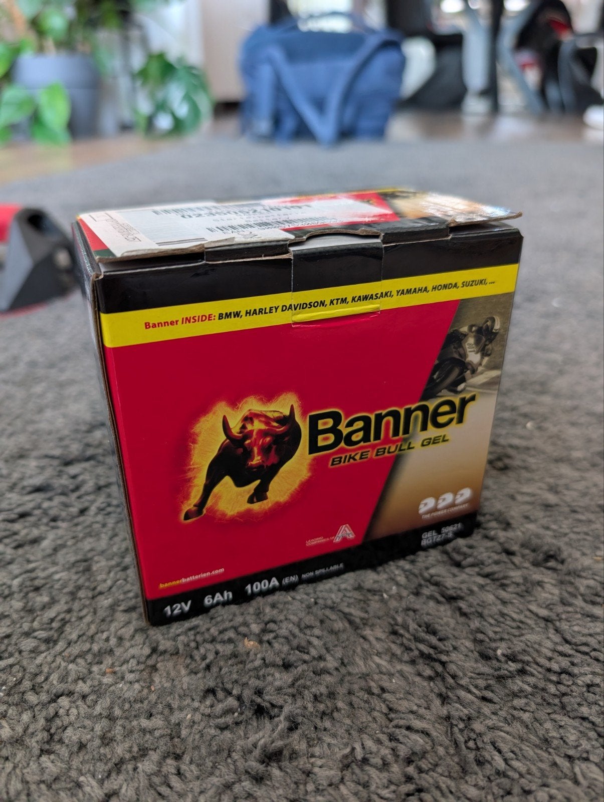 Batterie au gel Moto 12V 6Ah 100A, Enlèvement ou Envoi, Neuf, Rechargeable