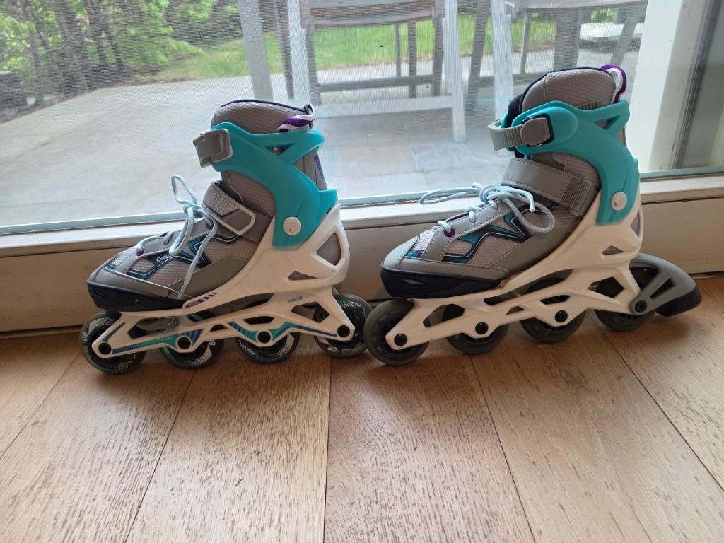 Oxelo skeelers / inline skates maat 35-28, Autres marques, Rollers 4 roues en ligne, Enlèvement ou Envoi, Réglable