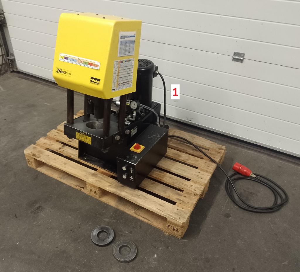 2x Slangenpers, Parker Phastkrimp, hydrauliek, Enlèvement ou Envoi