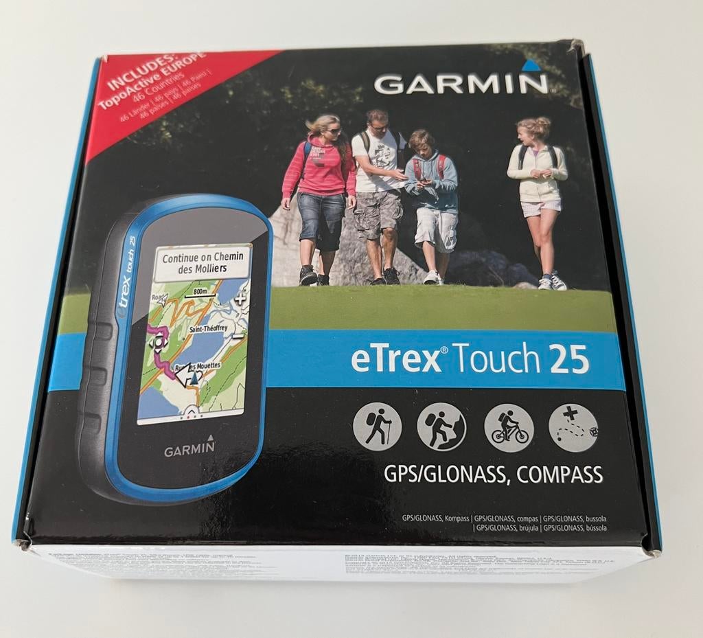 Garmin etrex touch 25 wandelgps, Sport en Fitness, Bergsport en Wandelen, Ophalen, Zo goed als nieuw, Navigatie of Gps