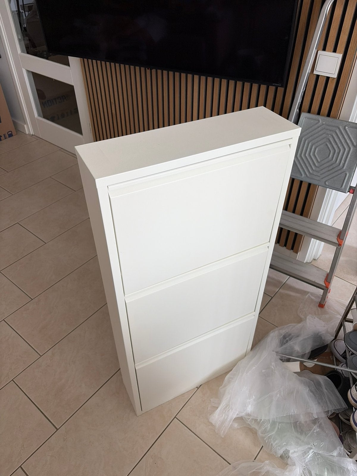 Jysk Schoenenkast, Huis en Inrichting, Ophalen, Zo goed als nieuw, Wit