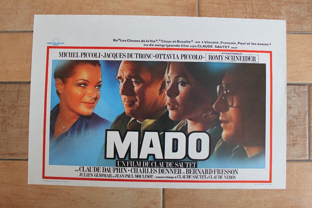filmaffiche Romy Schneider Mado 1976 filmposter, Enlèvement ou Envoi, Rectangulaire horizontal, A1 jusqu'à A3, Comme neuf