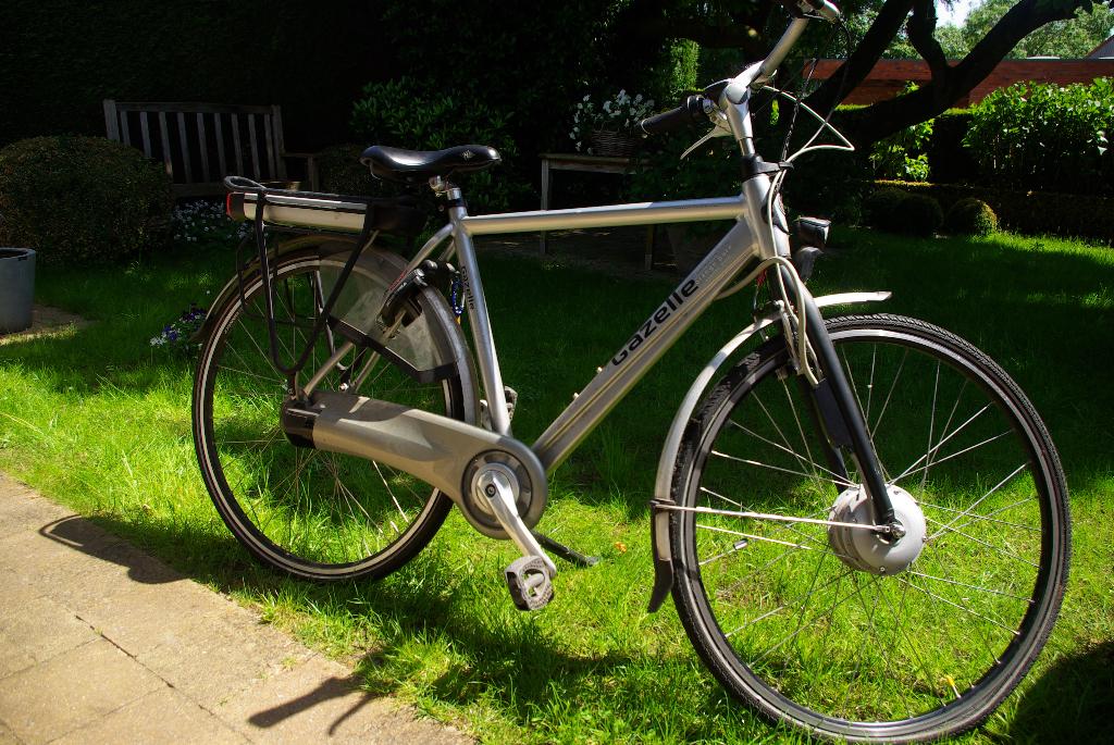 Gazelle Electrische Heren Fiets, Fietsen en Brommers, Fietsen | Heren | Herenfietsen, Ophalen, Gebruikt, Velgrem, Versnellingen