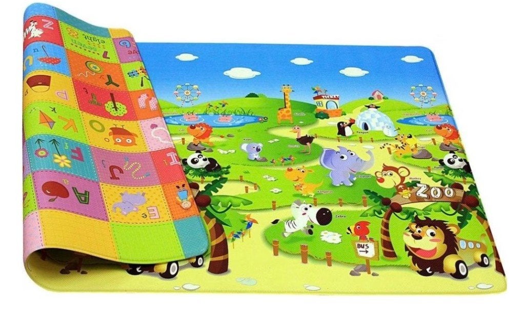 Grand tapis de jeu bébé en mousse épaisse – Dwinguler Zoo, Enlèvement, Comme neuf