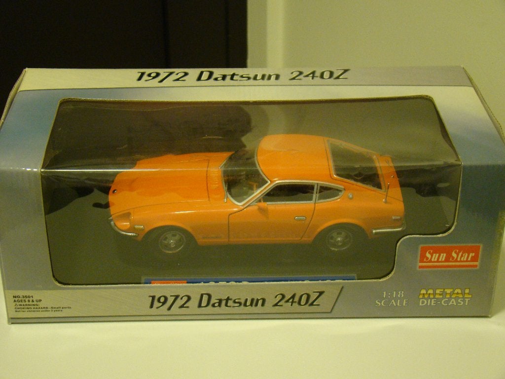 Datsun 240Z - 1972  Sun star - schaalmodel 1:18, Hobby & Loisirs créatifs, Enlèvement, Neuf, Voiture, Sun Star