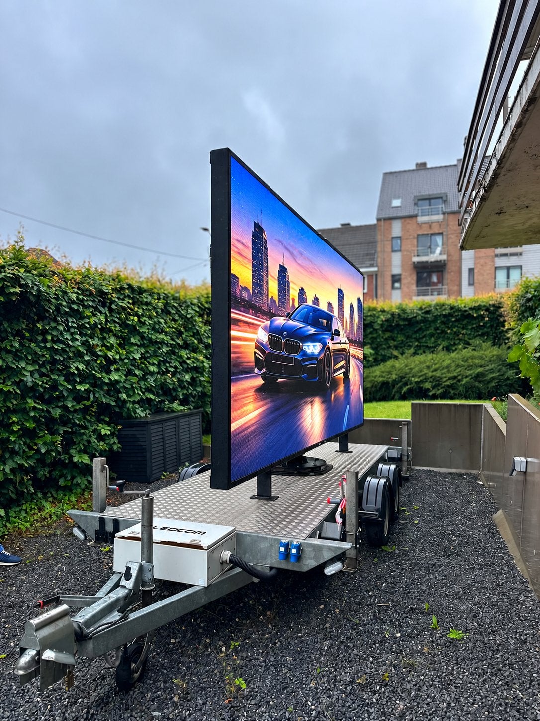 Remorque publicitaire LED 8 m² – Écran géant mobile – 2022, Autos : Divers, Enlèvement, Utilisé