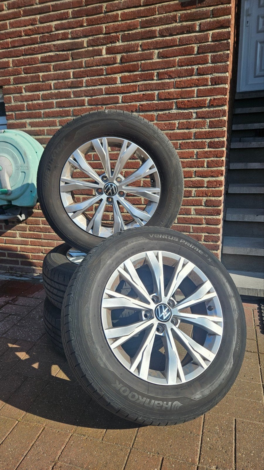 Set van 4 originele 17" Volkswagen velgen - Zeer goede staat, Ophalen, Band(en)