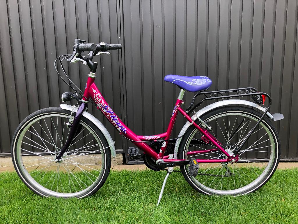 Meisjesfiets kinderfiets 24 inch, Fietsen en Brommers, Ophalen, 24 inch, Velgrem, Versnellingen