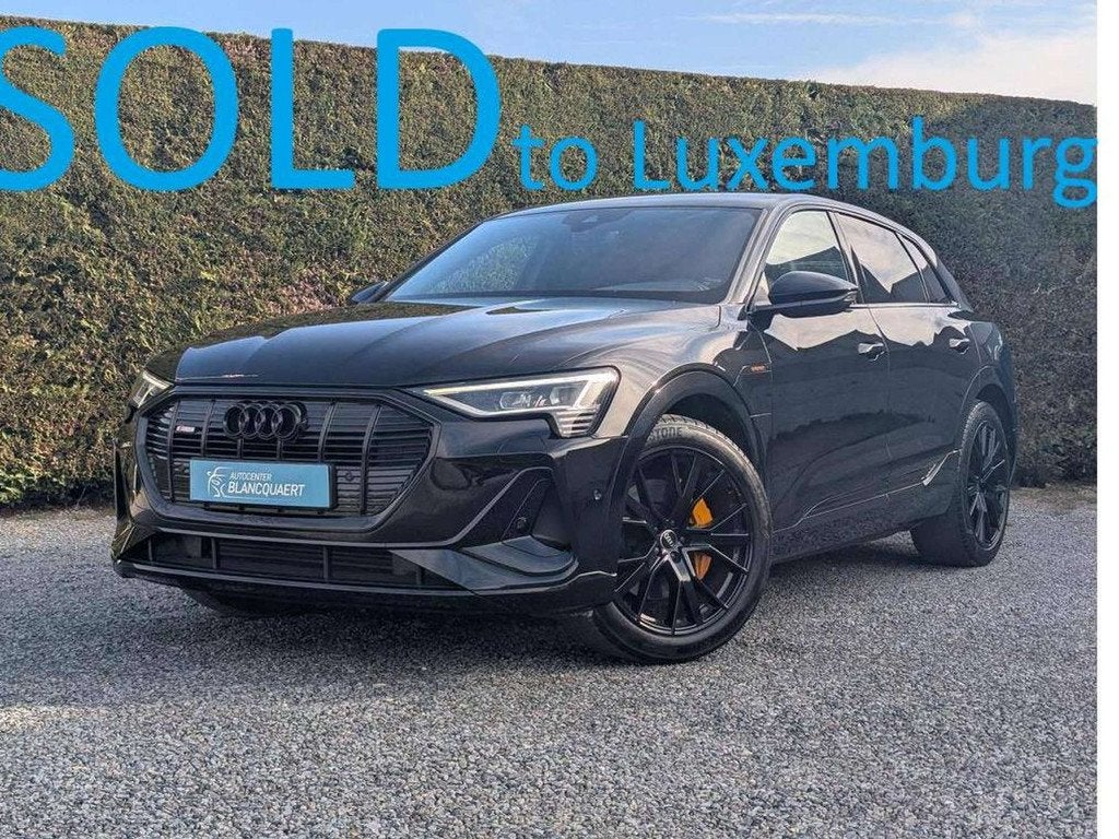 Audi Q8 e-tron !verkocht! e-tron black edition - 2x s-line -, Auto's, Automaat, 230 kW, Gebruikt, Zwart
