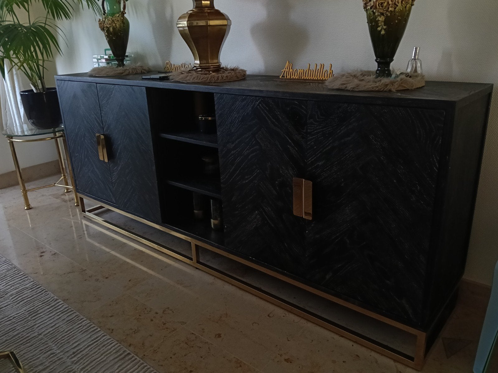 Vintage Salontafel eettafel een Treseoir, Ophalen, Met deur(en), 75 cm of meer, Zo goed als nieuw