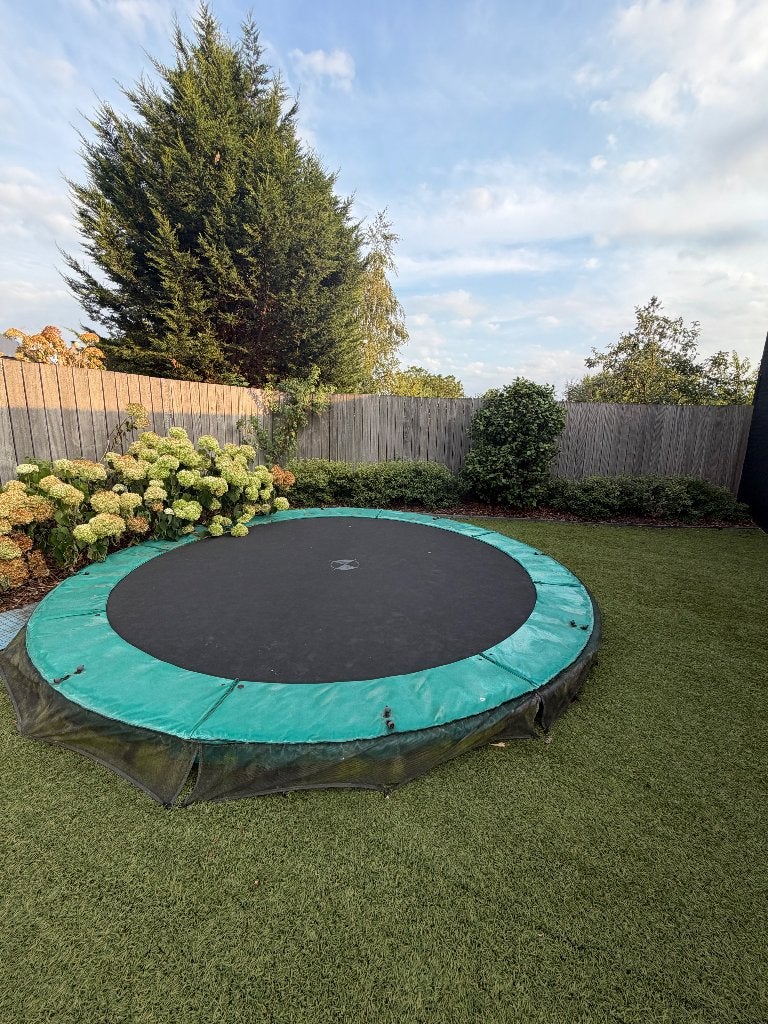 Trampoline inground Berg 4,30m, Kinderen en Baby's, Ophalen, Gebruikt