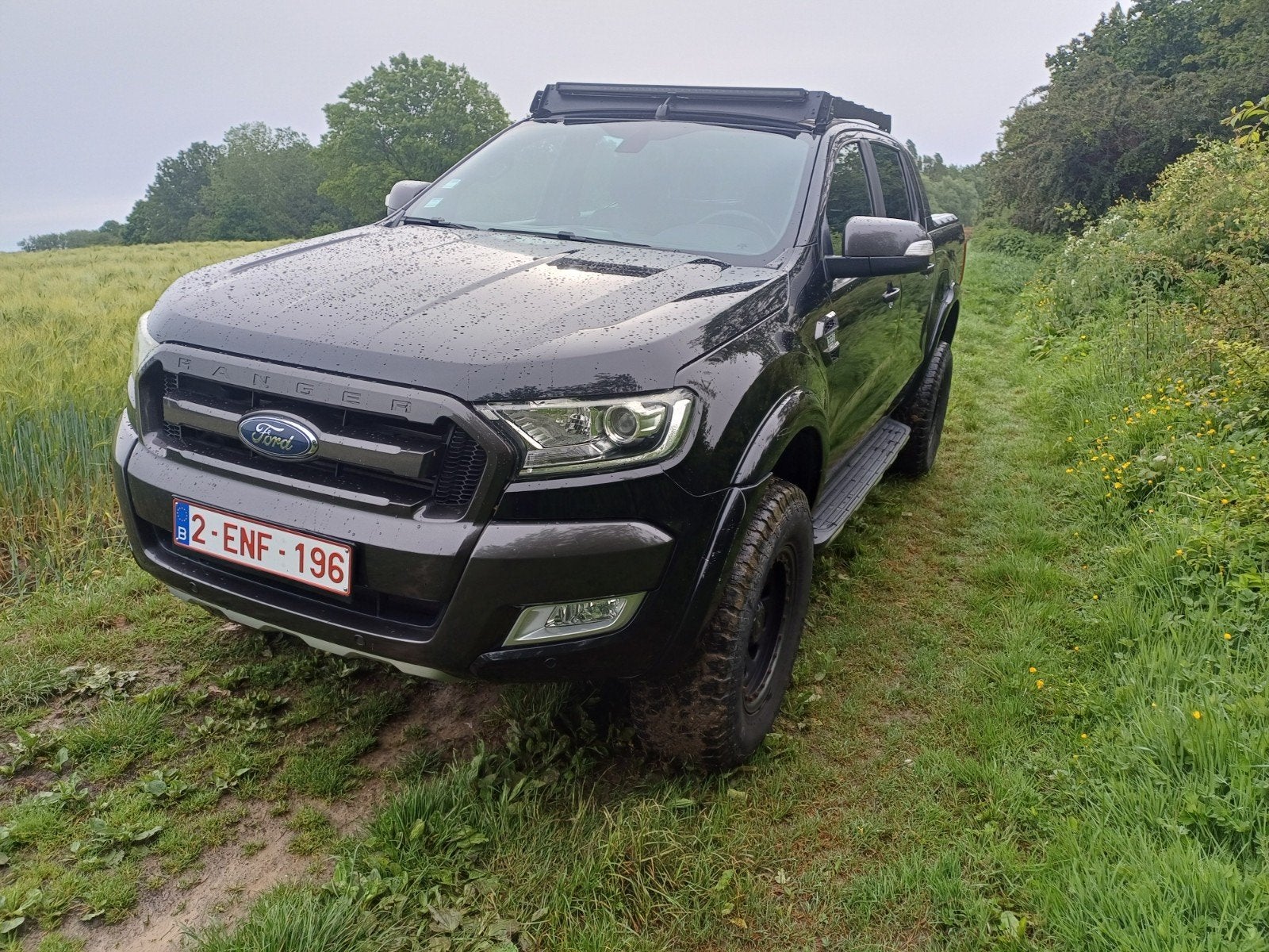 Ford Ranger mean machine, Auto's, Ford, Automaat, Zwart, Zwart, Diesel
