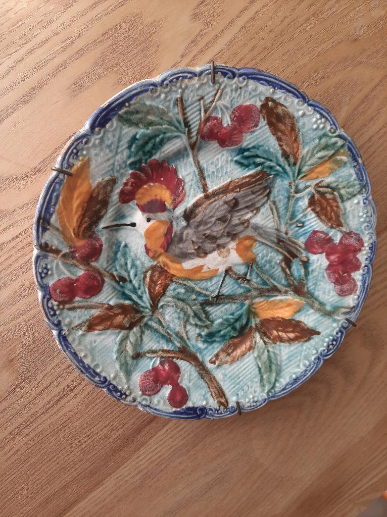 Wasmuël Faiëncerie/ Majolica bord / zéér goede staat, Ophalen of Verzenden