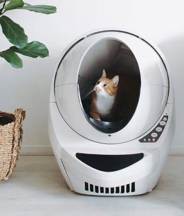 Bac à litière automatique pour robot de litière  *PERFECT*, Animaux & Accessoires, Bacs à litière, Utilisé, Ouvert, Autonettoyant