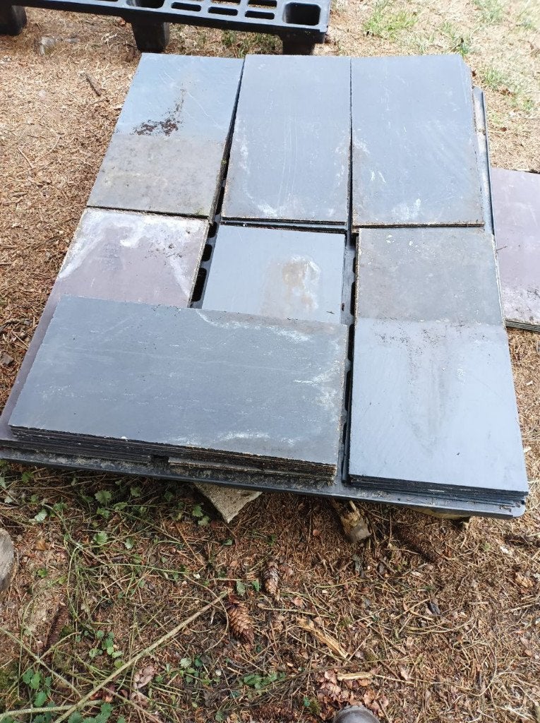 ardoises 60 x30 pour 100m2, Bricolage & Construction, Enlèvement, Utilisé, Gris, 15 m² ou plus