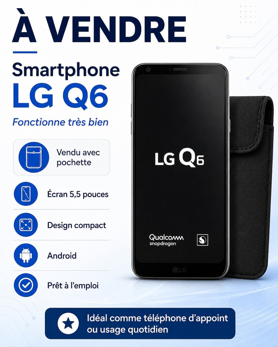 LG Q6, Ophalen of Verzenden, Gebruikt