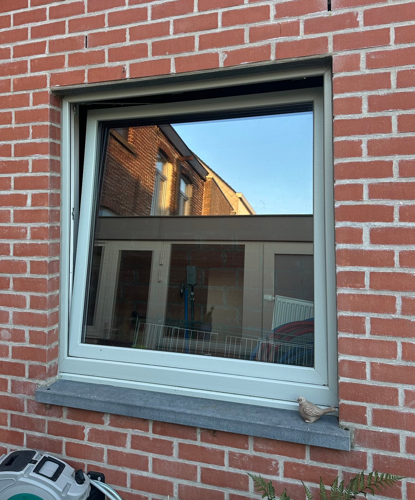 PVC raam draai-kip 118,5x129, Ophalen, Zo goed als nieuw, Raamkozijn