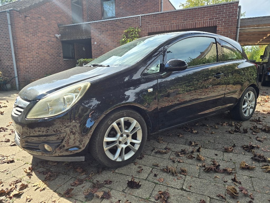 Prachtige OPEL CORSA 1.2 benzine - 165dKm - airco -aluvelgen, Autos, Achat, Boîte manuelle, Noir, 2 portes