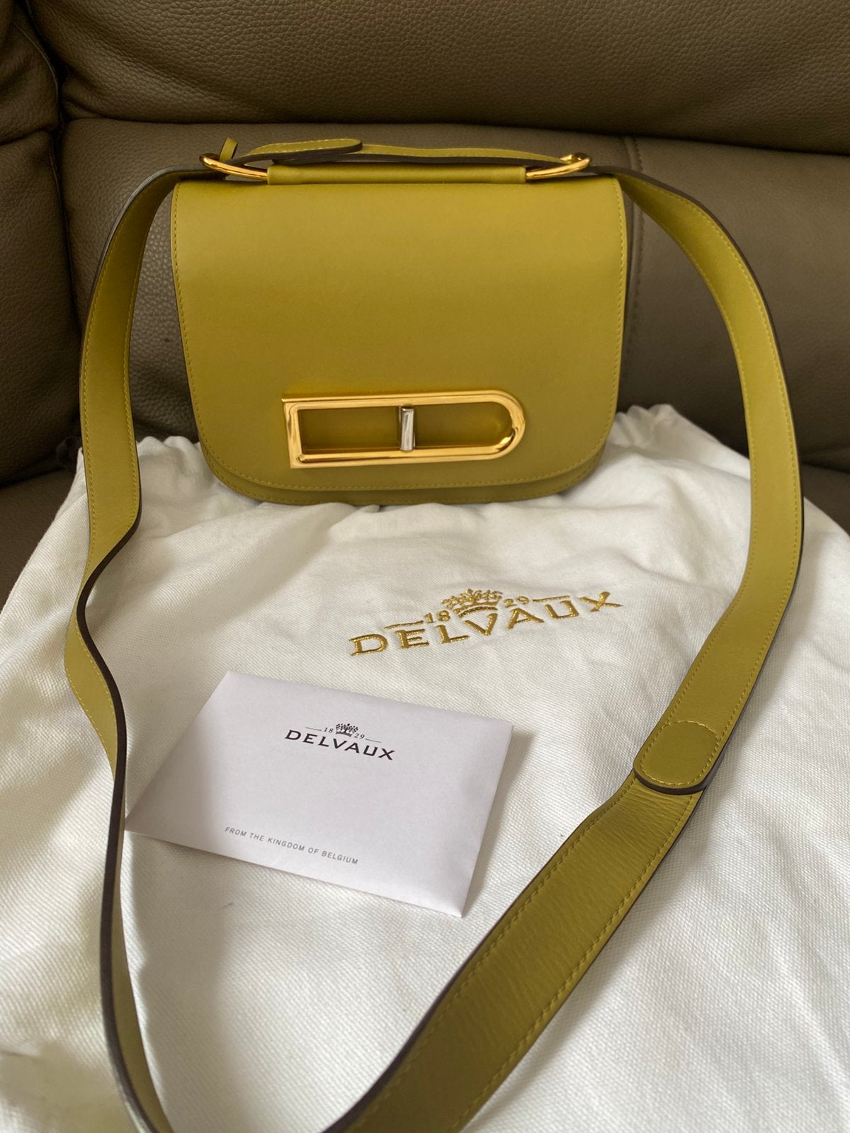 Delvaux Lingot PM Kiwi en excellent état comme neuf, Enlèvement ou Envoi, Comme neuf