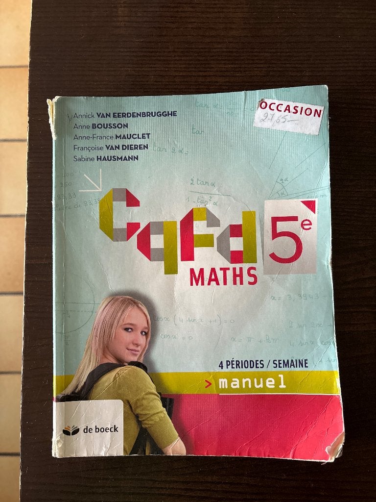 Livre math 5eme CQFD, Livres, Van in, Enlèvement, Utilisé, Secondaire