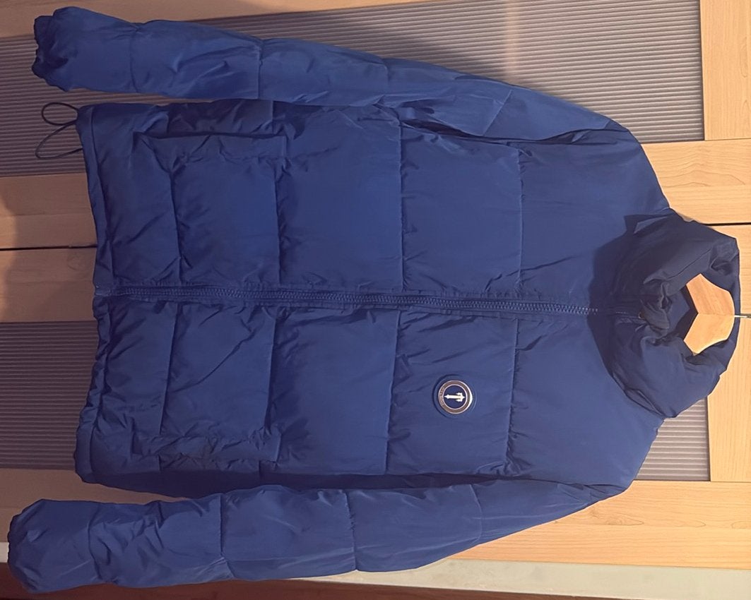 Trapstar Puffer Jas Blauw, Ophalen, Zo goed als nieuw, Maat 46 (S) of kleiner, Blauw