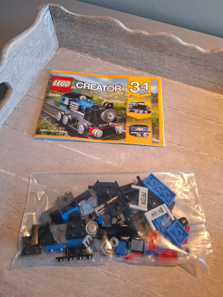 LEGO Creator (3 in 1) 31054 - Blauwe trein, Inclusief instructies, Gebruikt, Lego, Ophalen of Verzenden