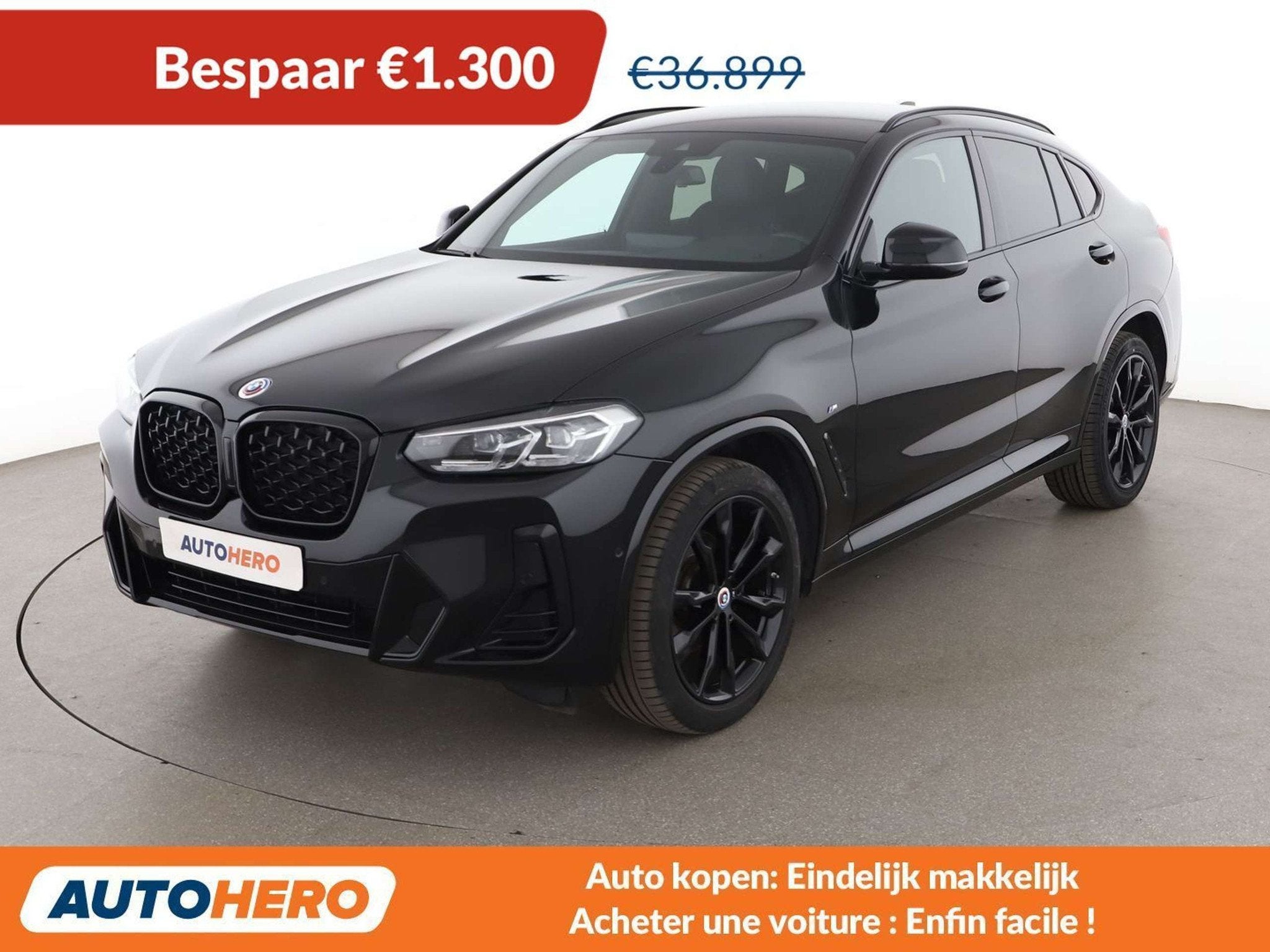BMW X4 xDrive 20d Mild-Hybrid M Sport (bj 2022, automaat), Auto's, Automaat, Zwart, 152 g/km, Lichtsensor