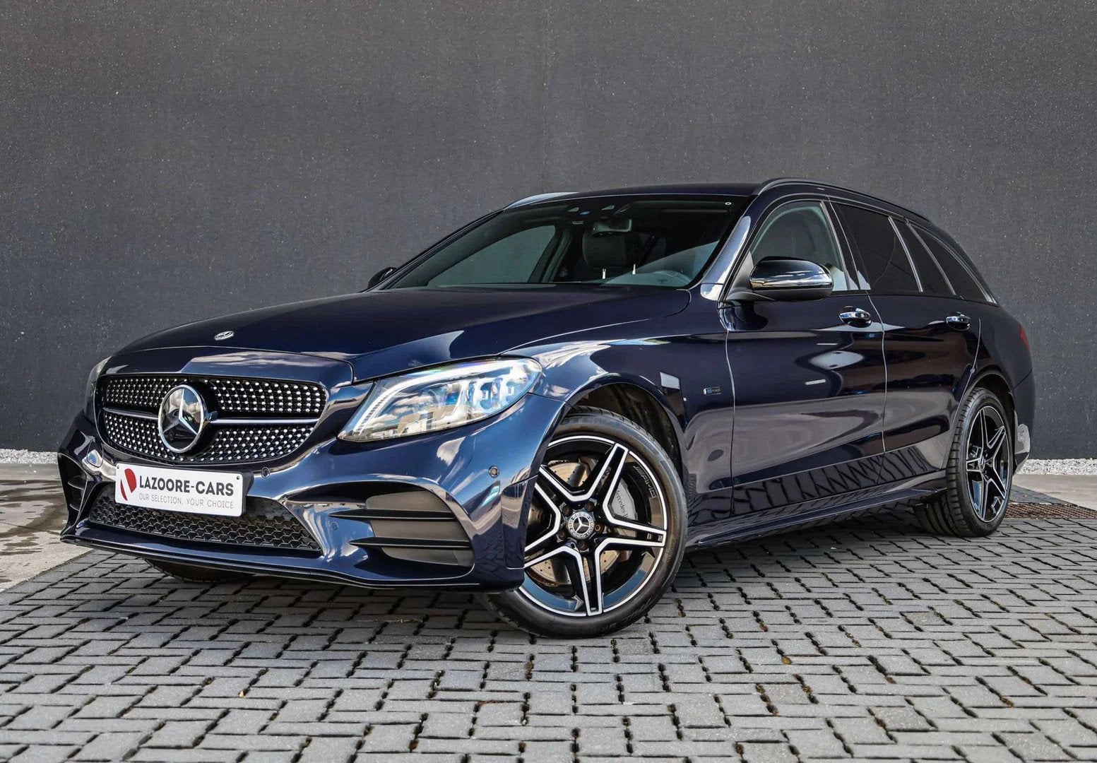 Mercedes-Benz C-CLASS 300 e AMG Line (bj 2020, automaat), Auto's, Mercedes-Benz, Gebruikt, 4 cilinders, Blauw, Bedrijf