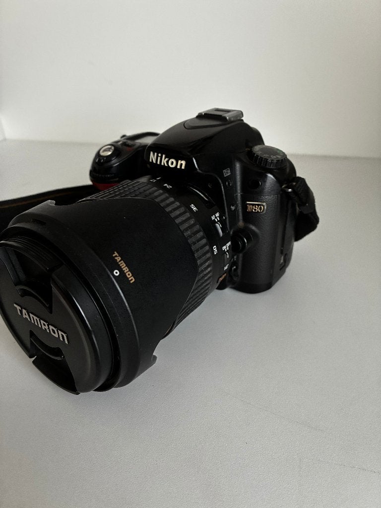 nikon d80 body + 3 lenzen + 2 batterijen + batterijlader, Ophalen, Gebruikt, Spiegelreflex, 10 megapixels