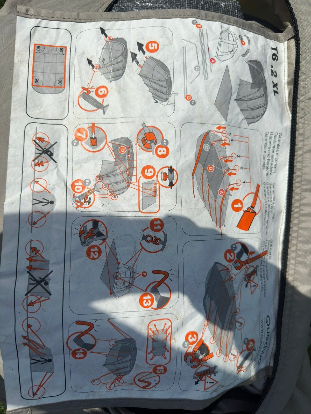 Quechua T6.2 XL familietent – ruime 6-persoonstent, Caravans en Kamperen, Tenten, Ophalen of Verzenden, Gebruikt, Tot en met 6