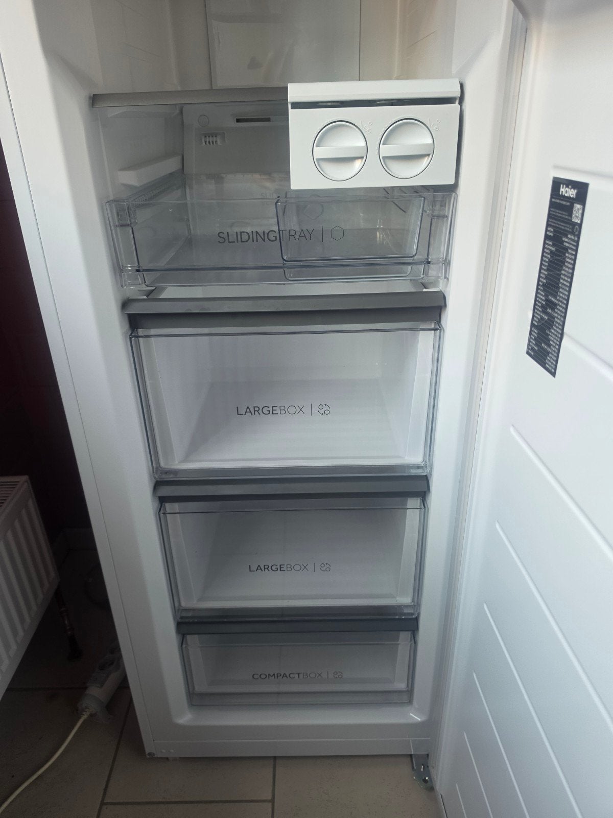 Vrieskast Haier 1 maand gebruikt., Elektronische apparatuur, Vriezers en Diepvrieskisten, Ophalen, Vrieskast