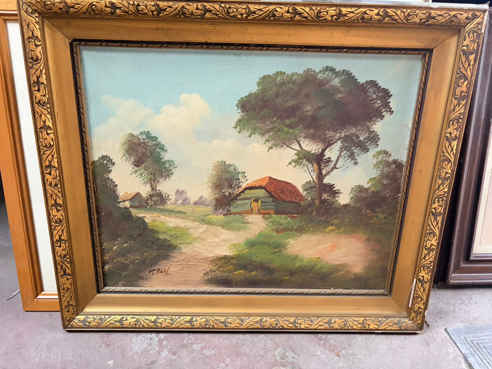 Schilderij, Antiek en Kunst, Kunst | Schilderijen | Klassiek, Ophalen, Klassiek, Gesigneerd, Landschap