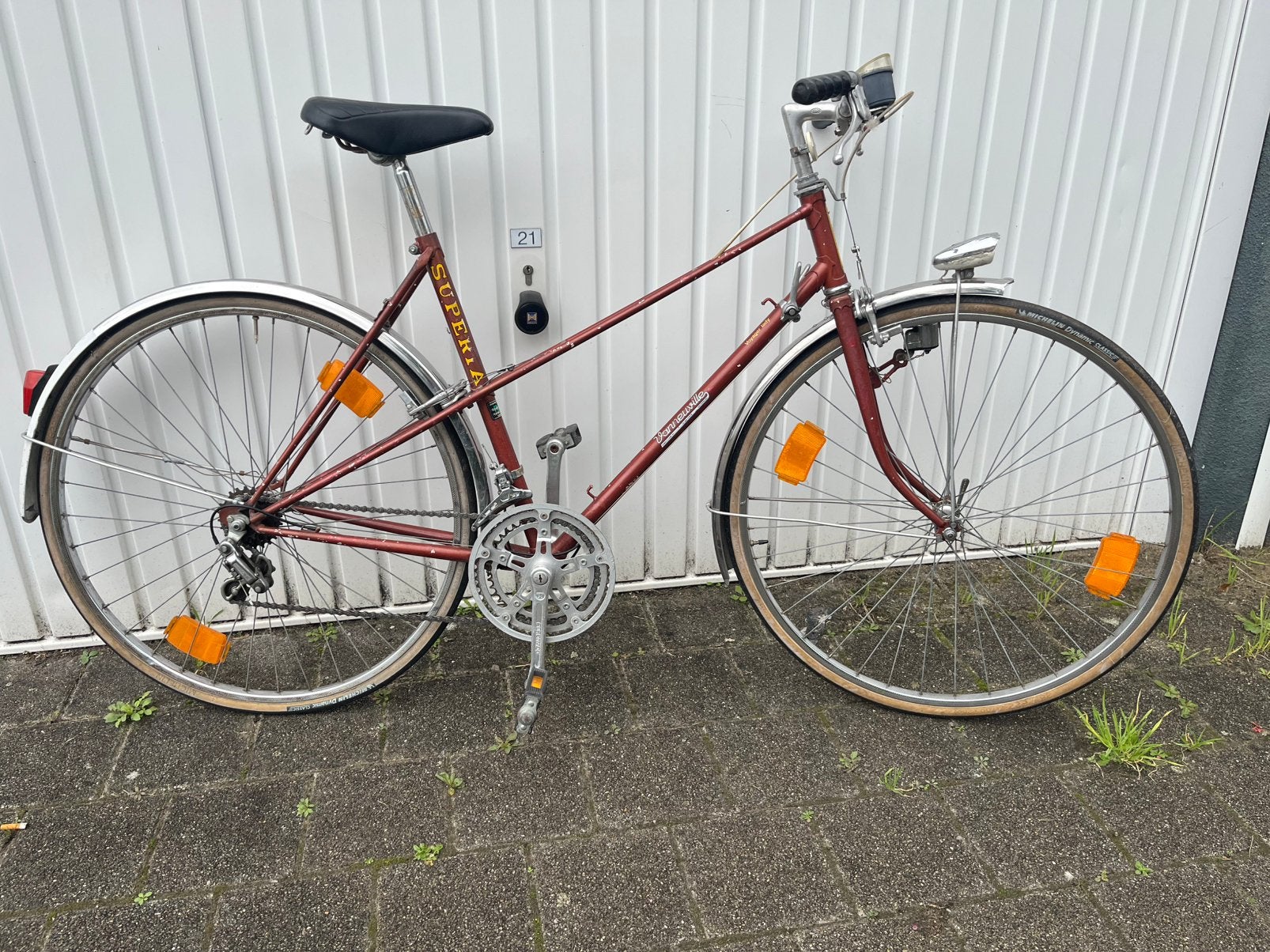 Prachtige Vintage Superia Mixte Sportfiets (Maat 53), 51 tot 55 cm, Ophalen, Velgrem, Jaren '60 of nieuwer