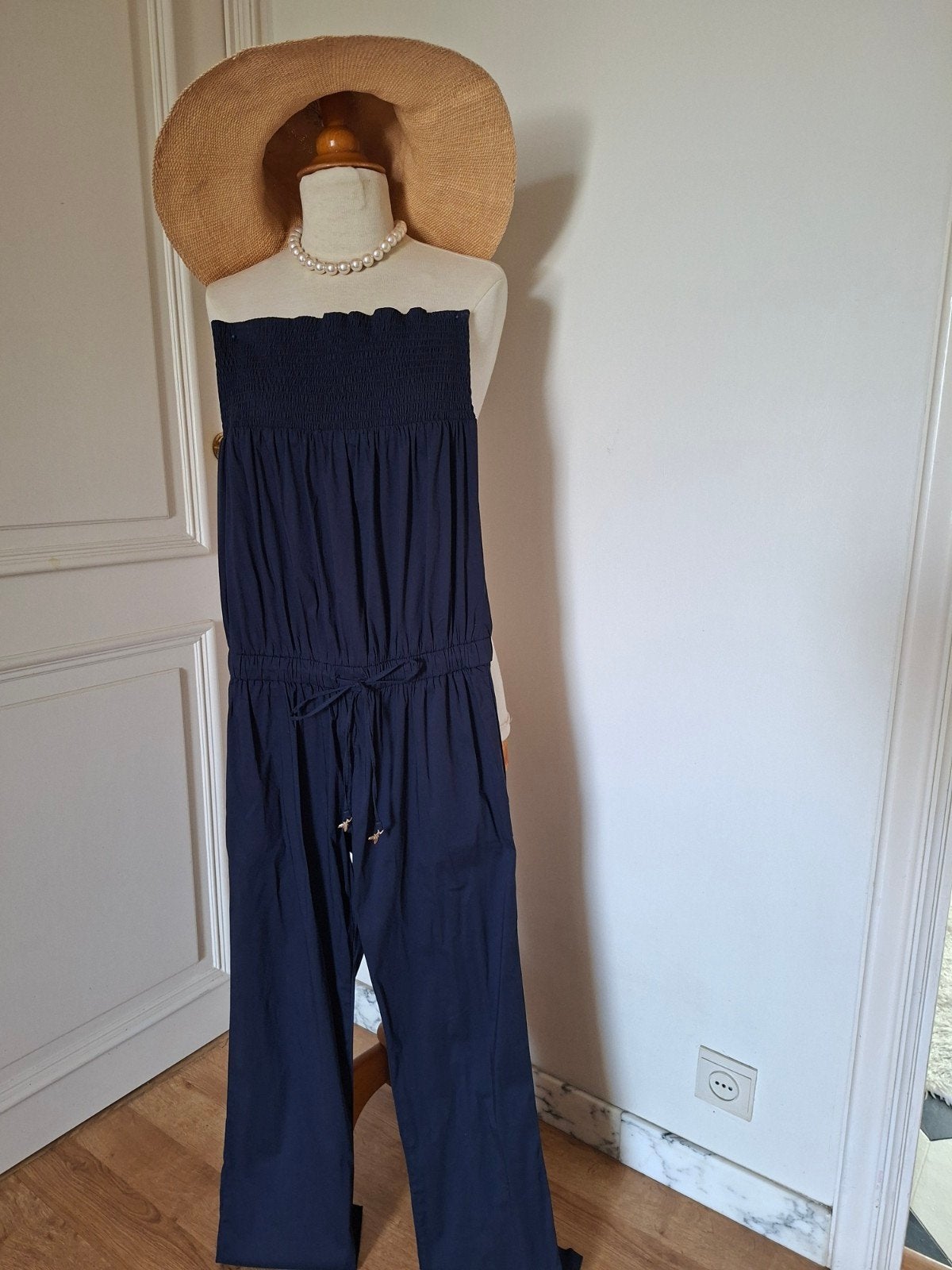 Jumpsuit van het merk Patrizia Pepe, Maat 38/40 (M), Blauw, Ophalen of Verzenden, Zo goed als nieuw
