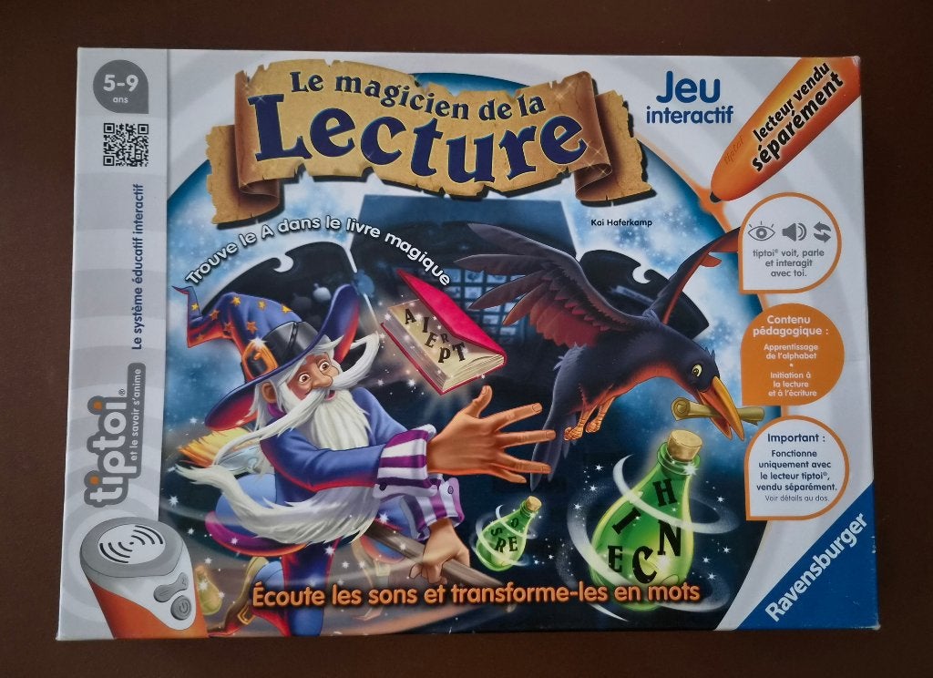 Grand jeu interactif Tiptoi "Le Magicien de la Lecture", Enlèvement, Utilisé, Électronique, Sonore