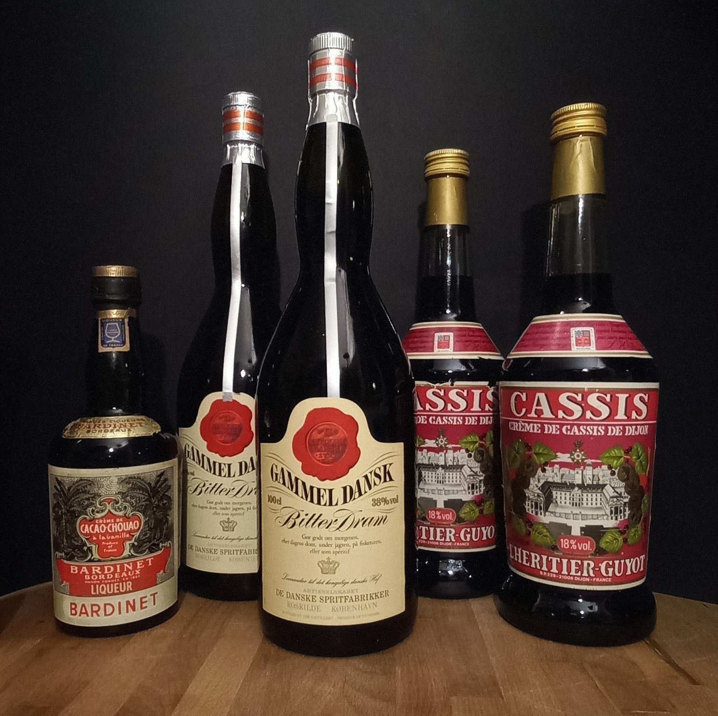 Lot de 5 bouteilles d'alcool et de liqueur, Enlèvement ou Envoi