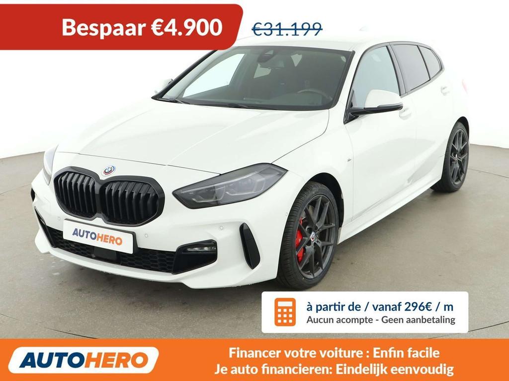 BMW 1 Serie 118 118d M Sport (bj 2022, automaat), 1 Reeks, 1505 kg, Alcantara, Wit